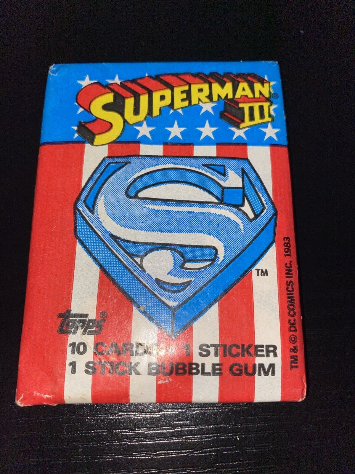 1983 Topps Superman 3 III Wax Pack