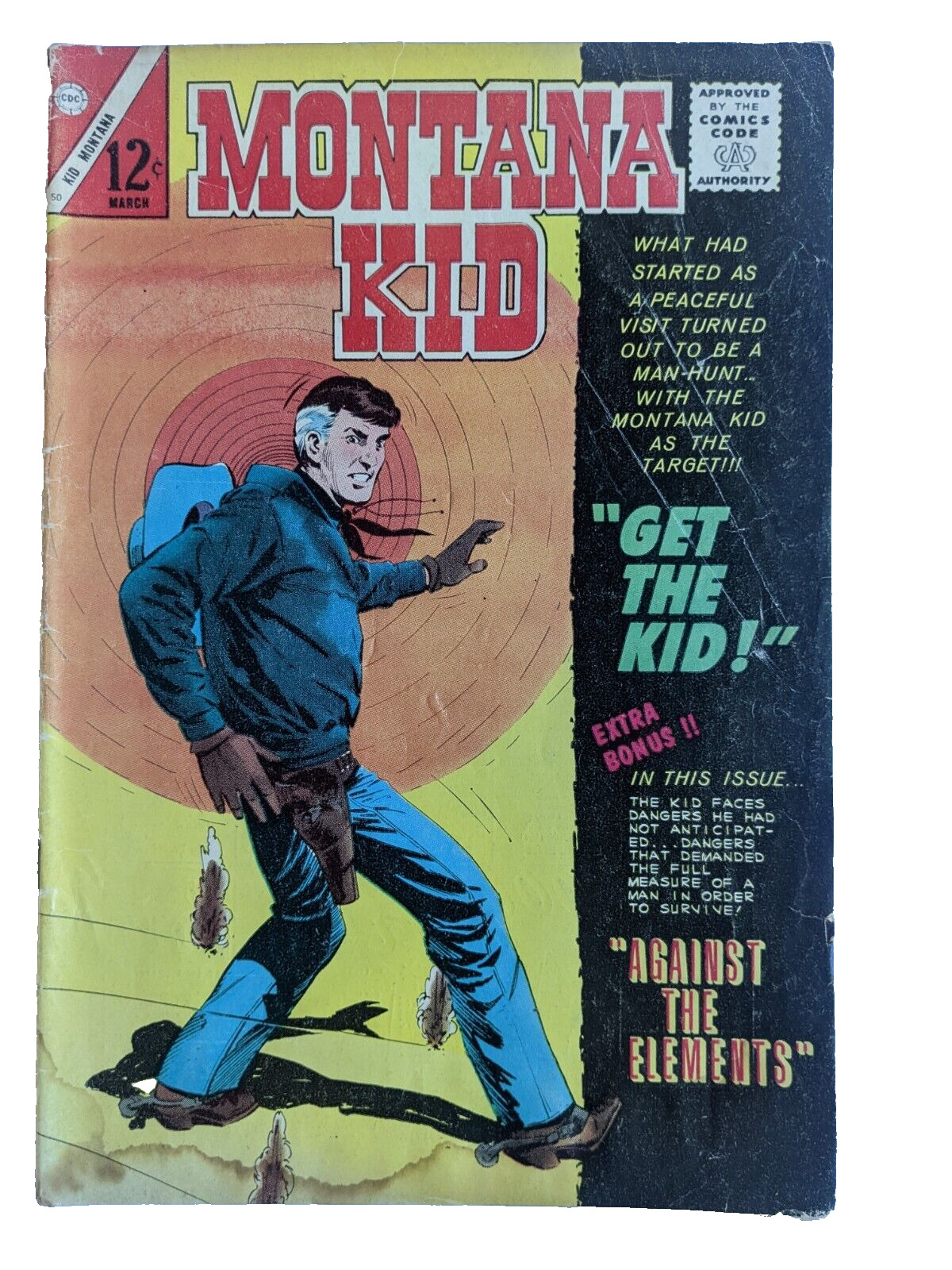 Montana Kid Charlton Comics issue 50 vol 2 March 1965 Western