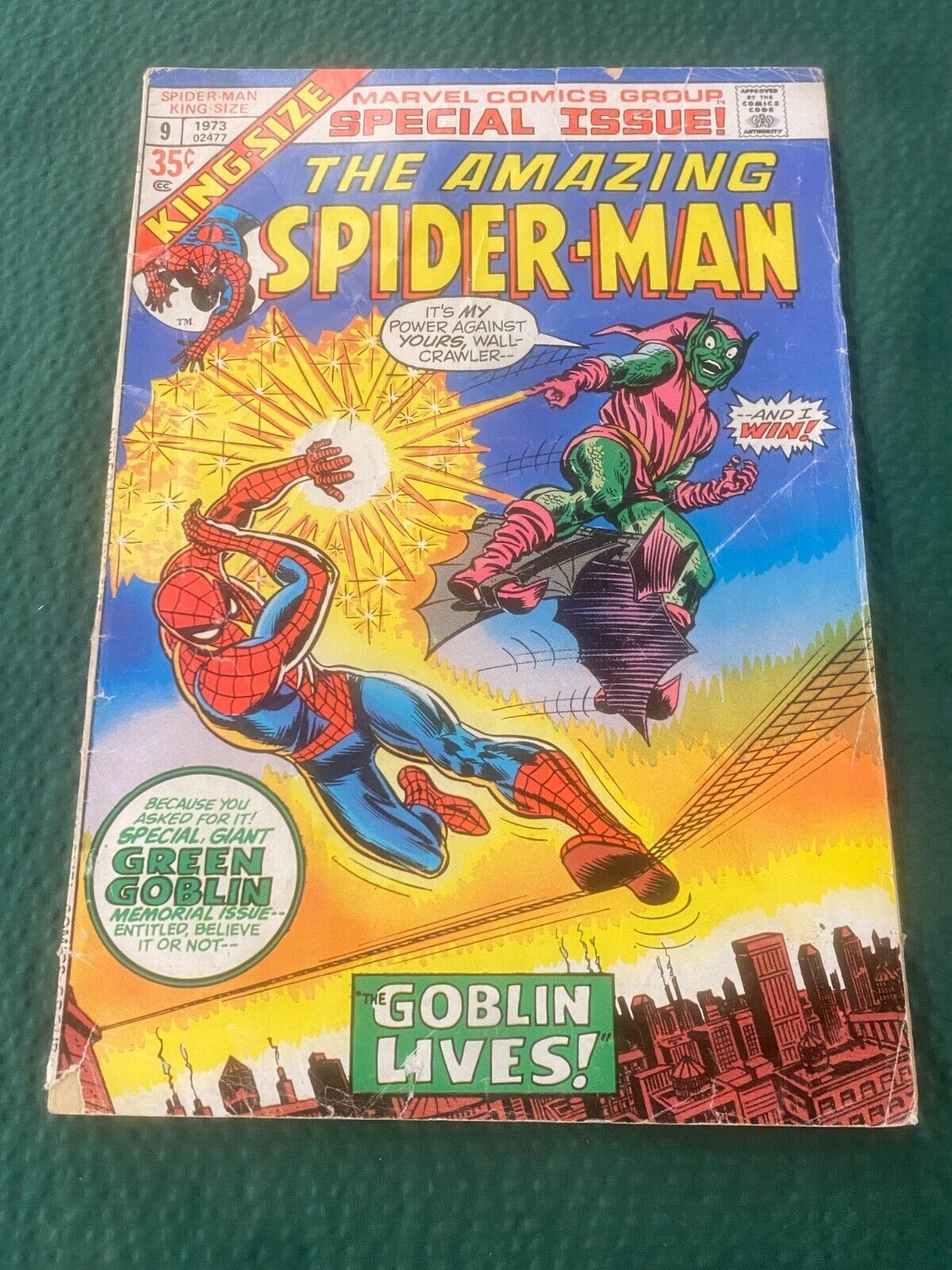 The Amazing Spider-Man King Size Special Issue #9 Marvel Comic 1973