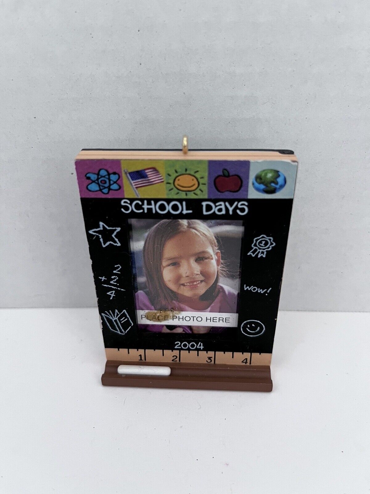 School Days Student Picture Christmas Ornament Double Sided Book Vintage 2003-04