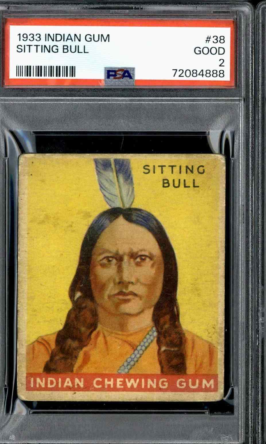1933 Indian Gum #38 Sitting Bull - PSA 2