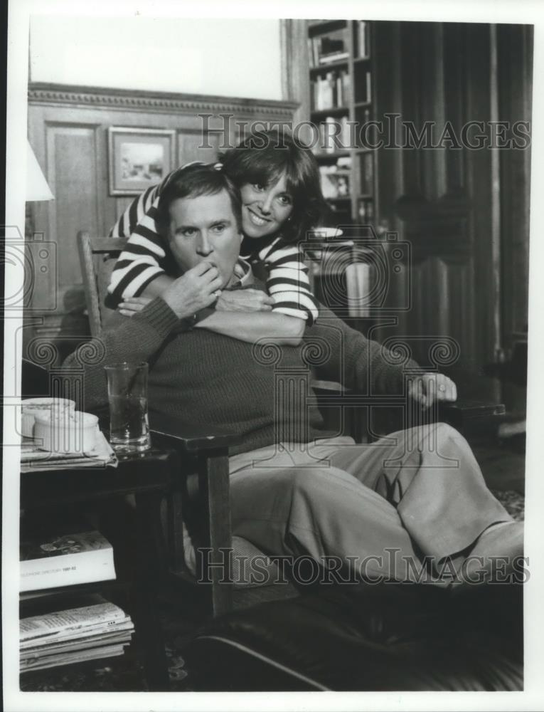 1983 Press Photo Charles Grodin and Marlo Thomas on ABC - mjx46715
