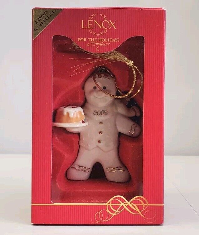 Lenox 2009 Annual Gingerbread Man Christmas Ornament Holiday Spice New In Box