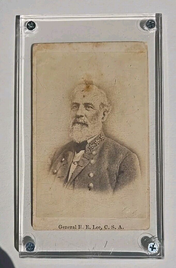 Antique CDV Photo Of Confederate General Robert E. Lee