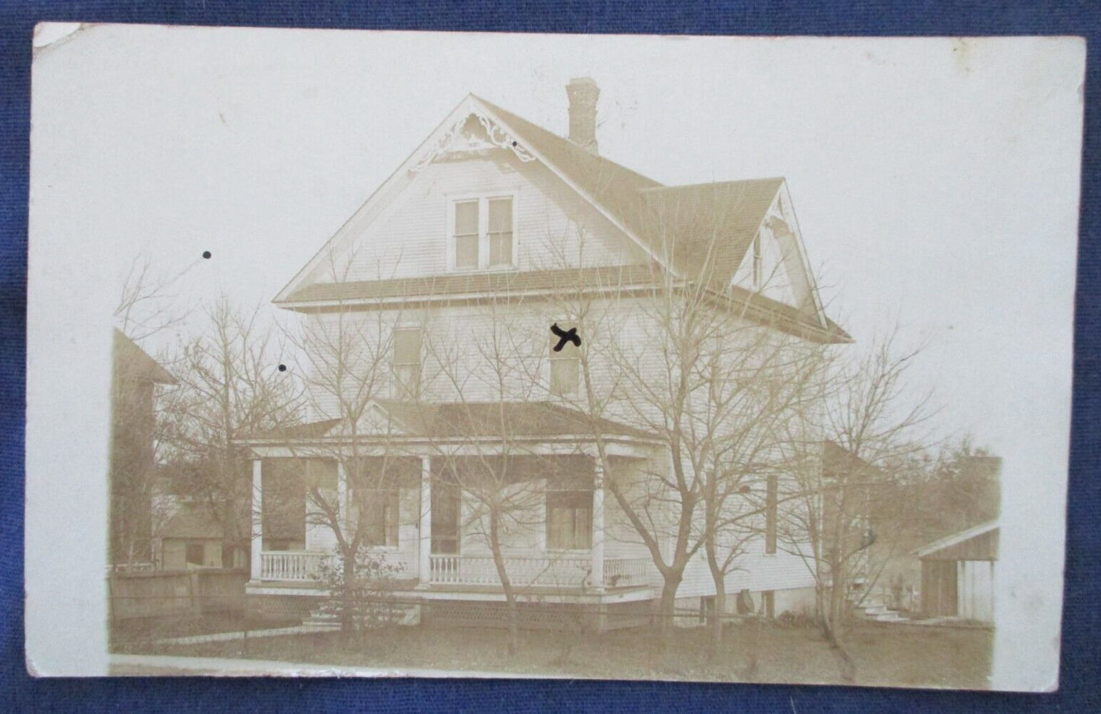 RP Amherst Wisconsin House Home 1912 Postcard