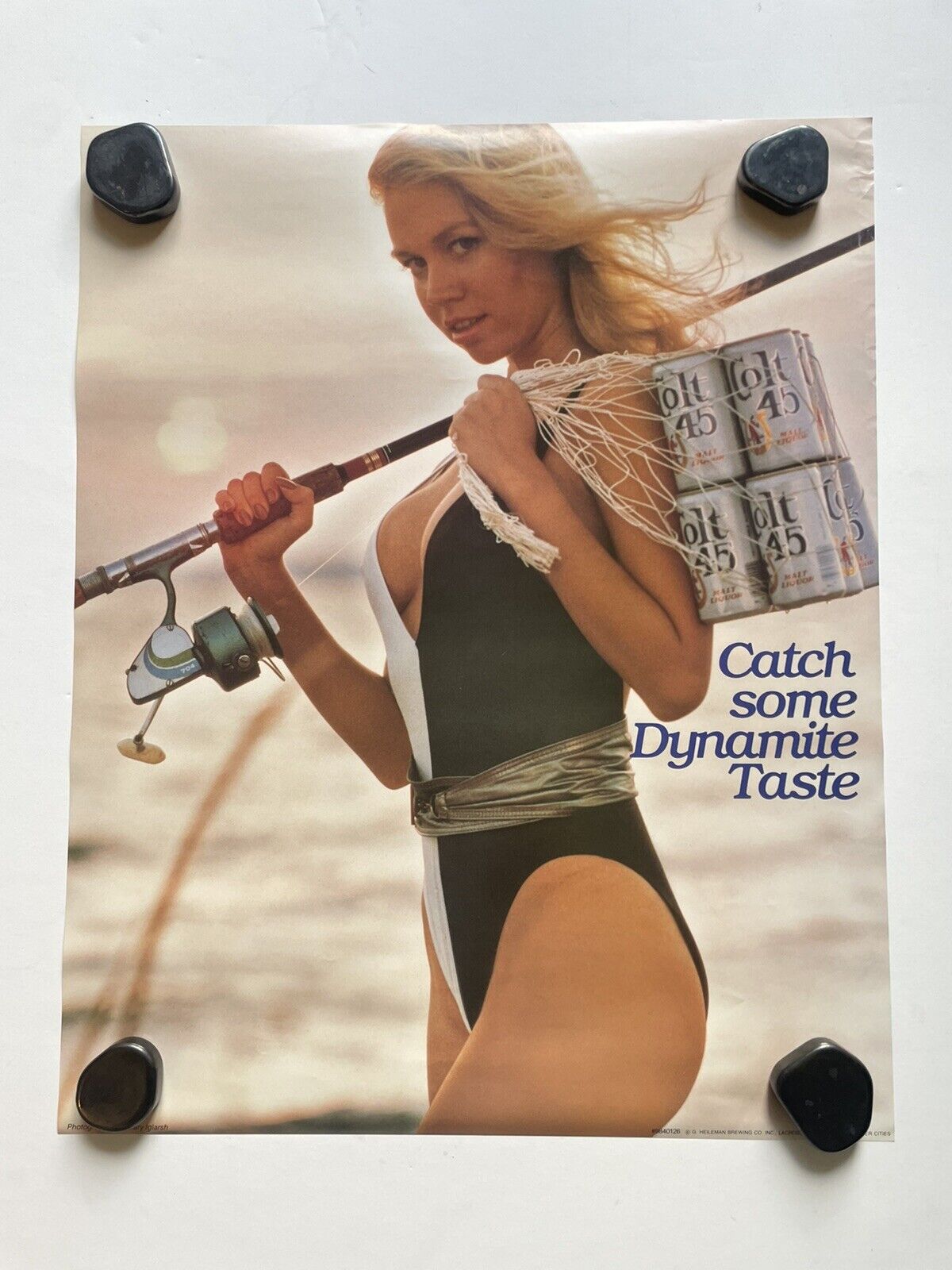 Vintage Colt 45 Beer Poster Heilman Lacrosse WI