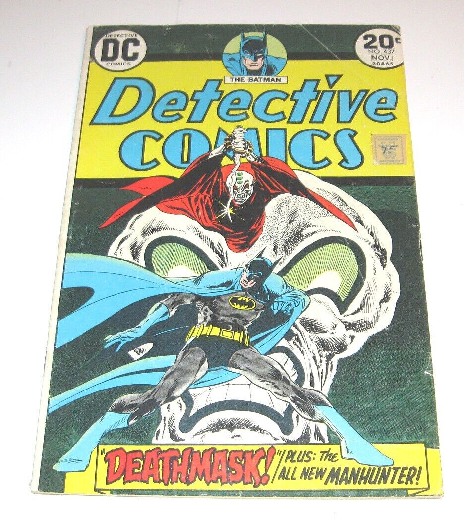 DETECTIVE COMICS #437 (Nov 1973) Low-Grade Condition Comic - DEATHMASK