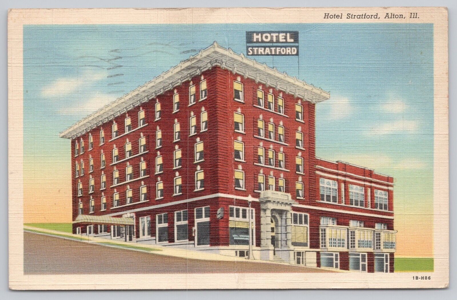 Majestic Hotel Annex Bath House Hot Springs Arkansas AR Vintage Linen Postcard