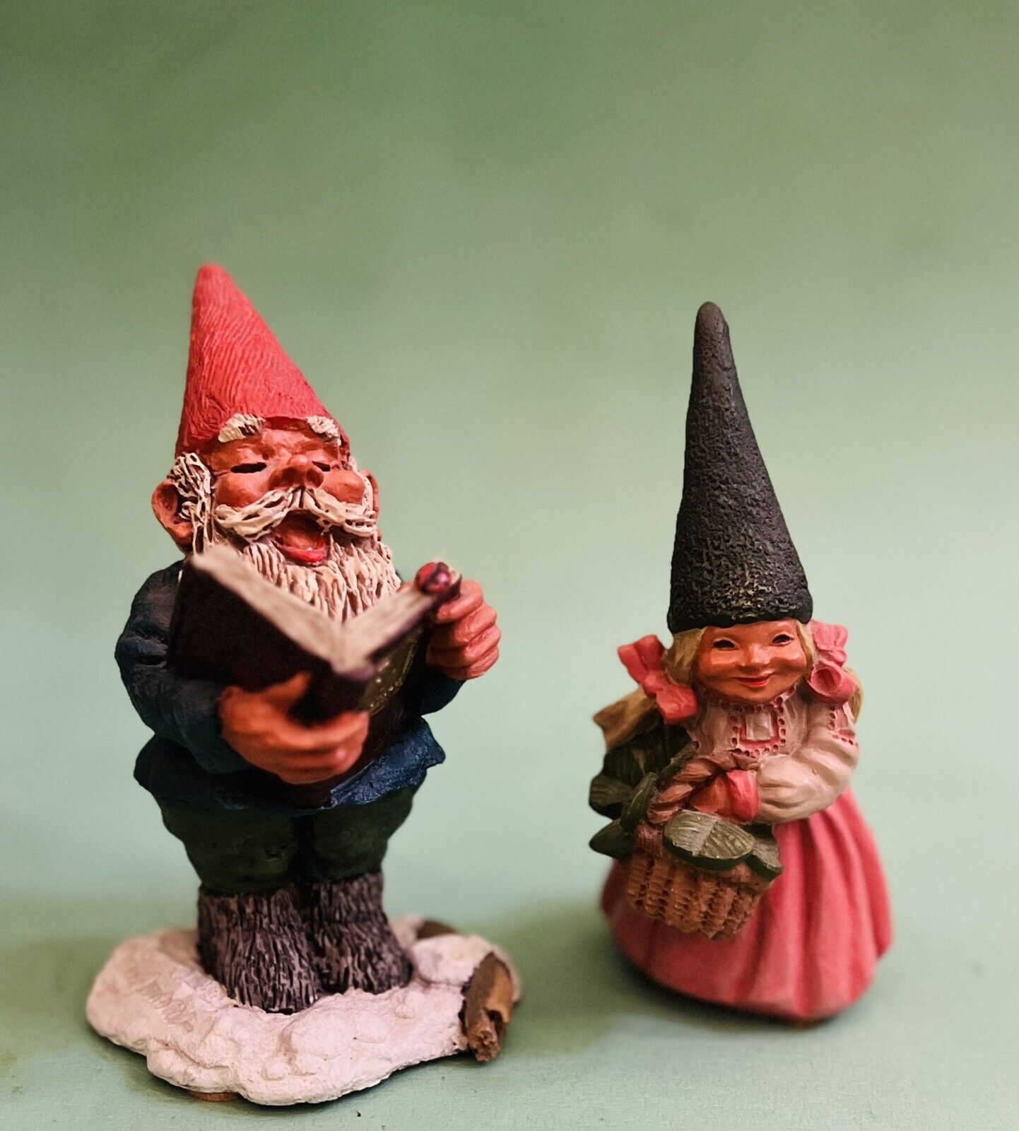 Vtg Klaus Wickl Arthur and Columbine Gnome Figurine, 5\