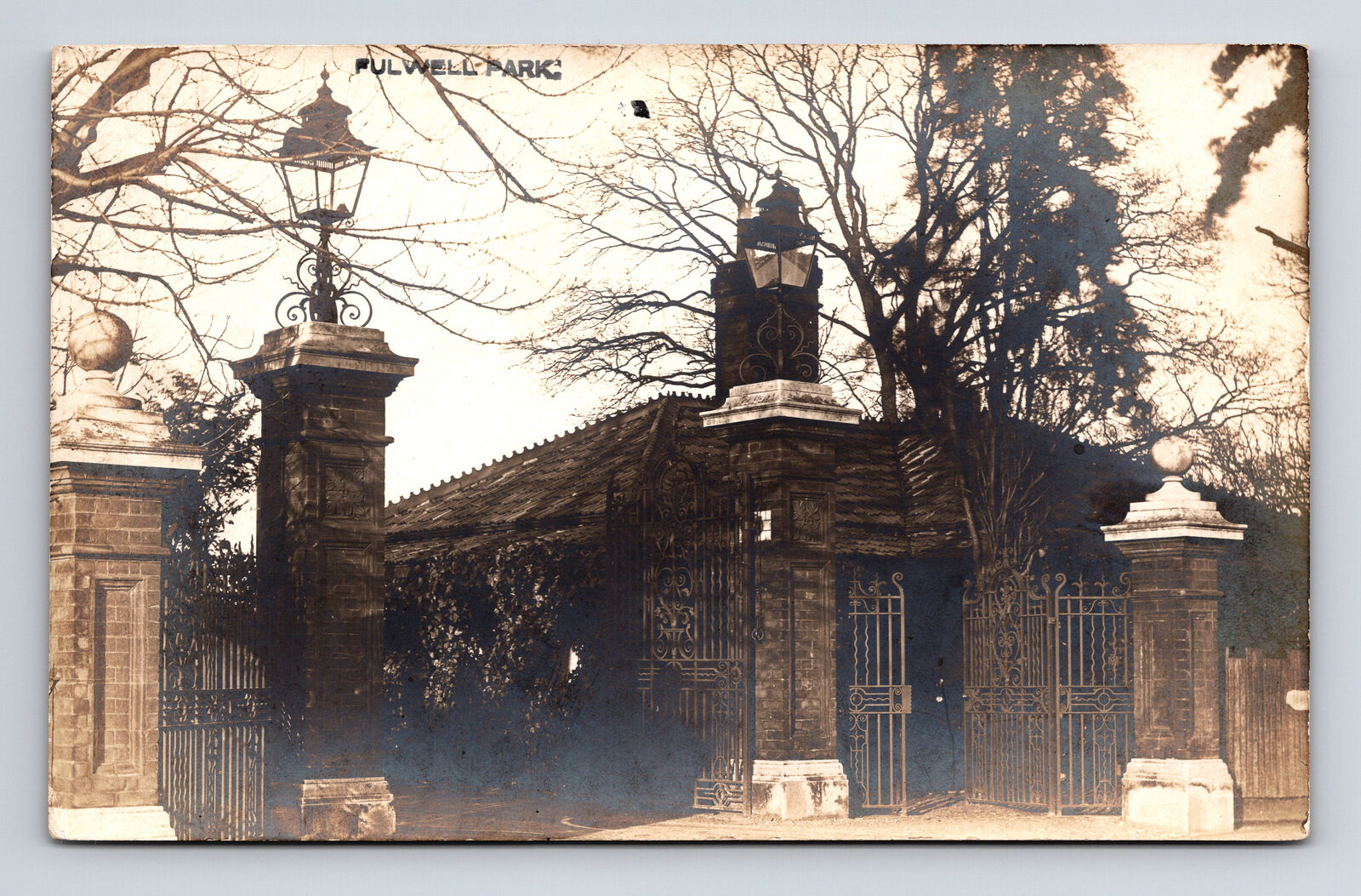 RPPC Fulwell Park Gate House King Manuel Portugal Demo'd 1934 London Postcard