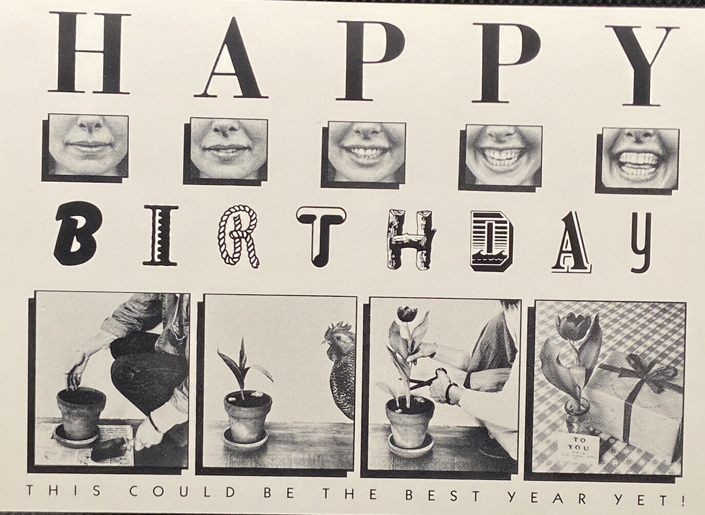 Birthday Card- Happy Birthday  - Funny Vintage Postcard