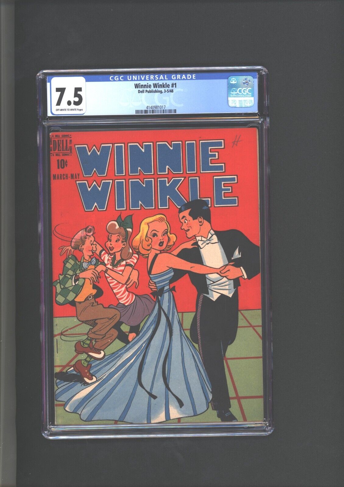 Winnie Winkle #1 CGC 7.5 Dancing Cover  1948