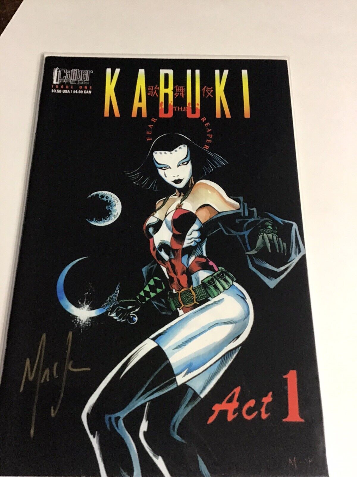 Kabuki Act #1 (One) Fear The Reaper ~ SIGNED BY DAVID MACK ~ UNREAD 9.2+ 1994