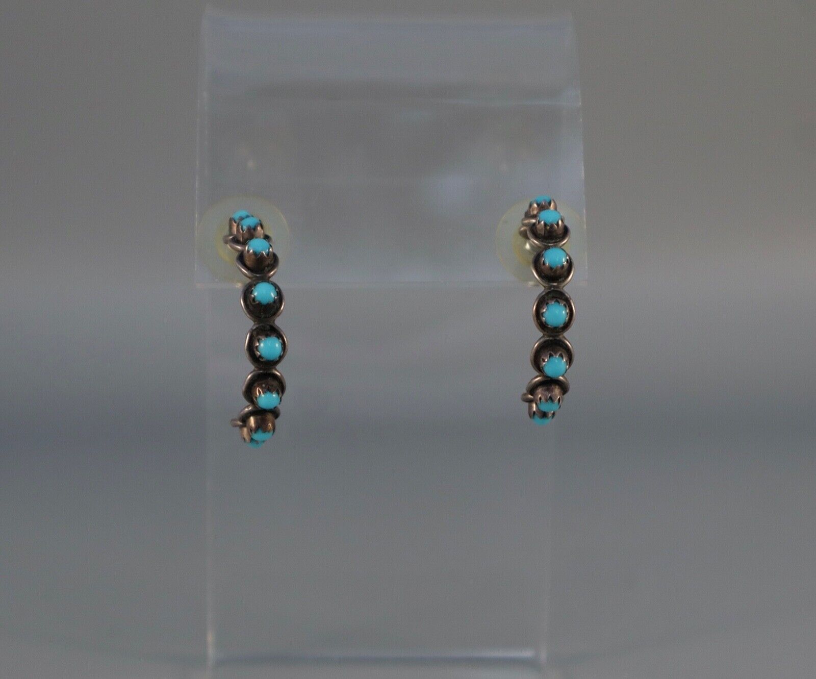 Vintage Zuni Sterling and Turquoise Earrings