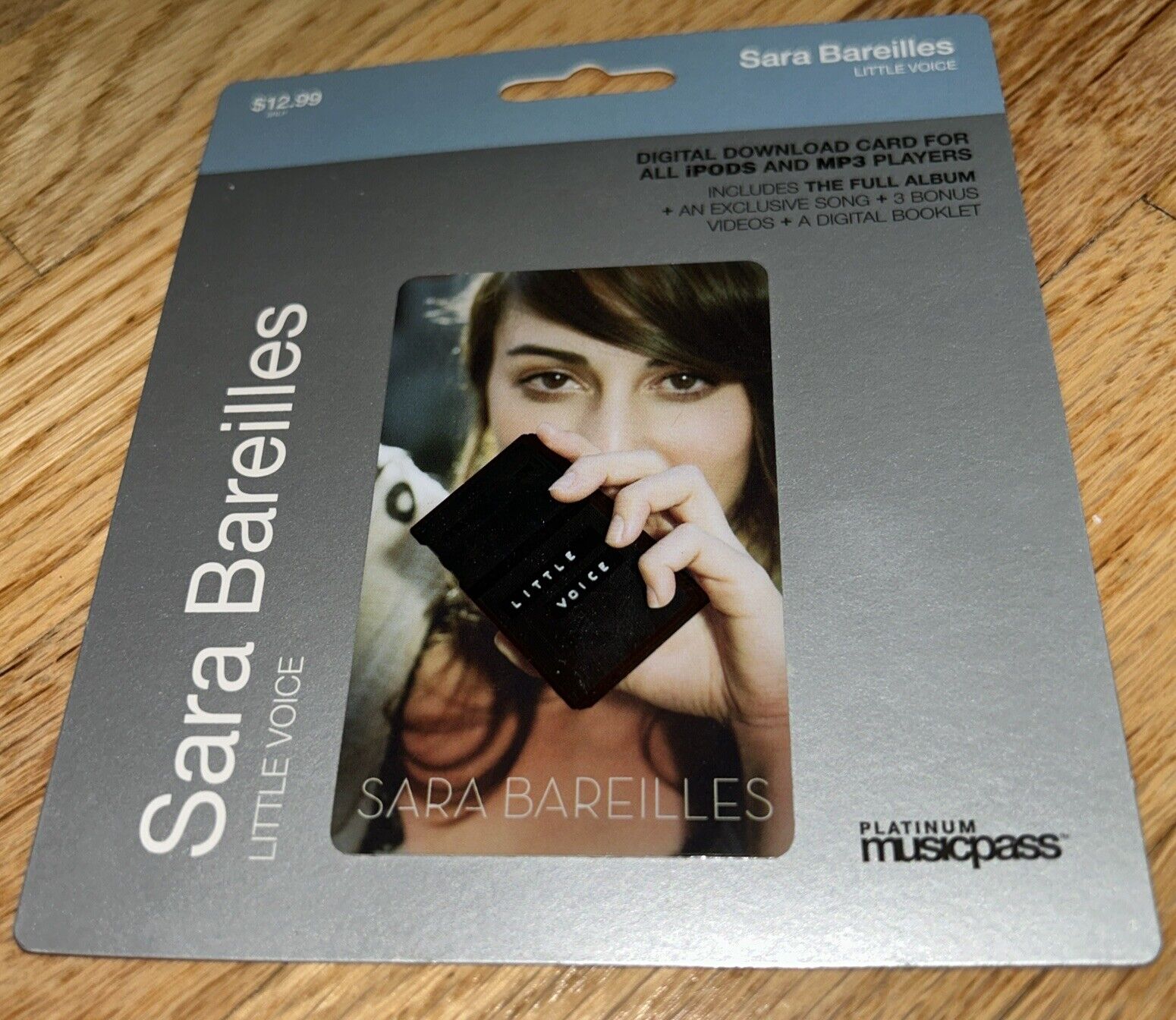 2007 Vintage SARA BAREILLES Little Voice - GIFT CARD (No Value)