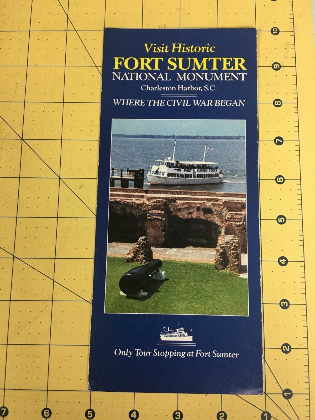Vintage Brochure Visit Historic Fort Sumter National Monument Charleston Harbor