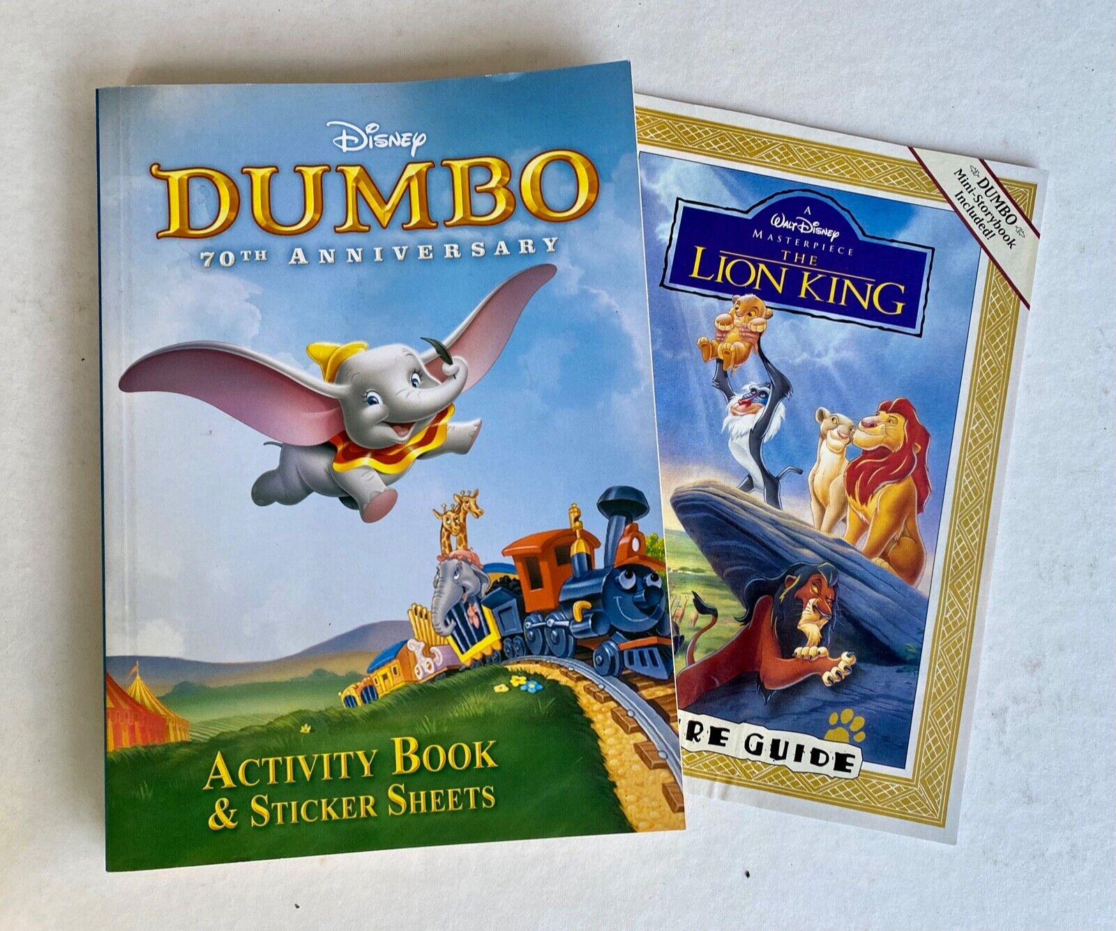 2009 Walt Disney DUMBO 70th Anniversary Activity Book and Sticker sheets NEW