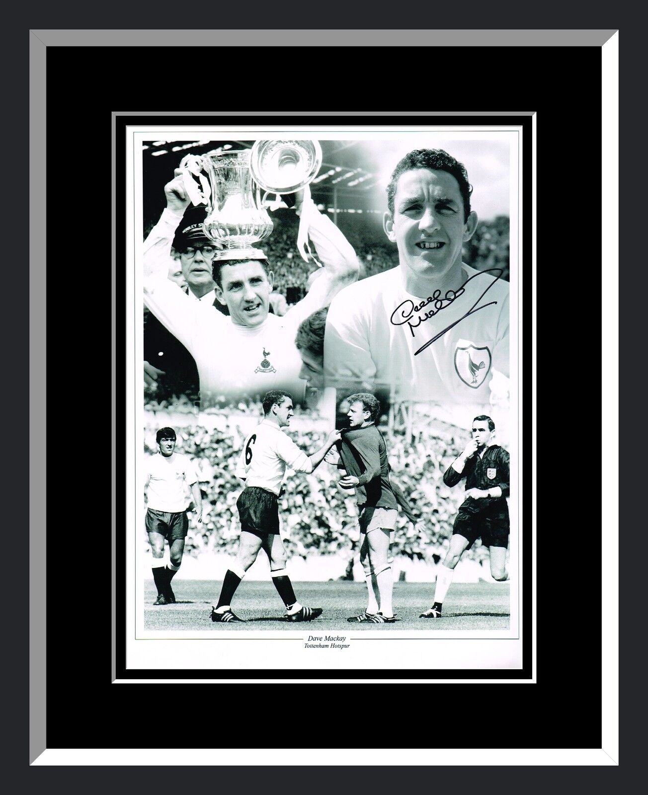 Dave Mackay Tottenham Hotspur Signed And Framed Football Photograph B : New