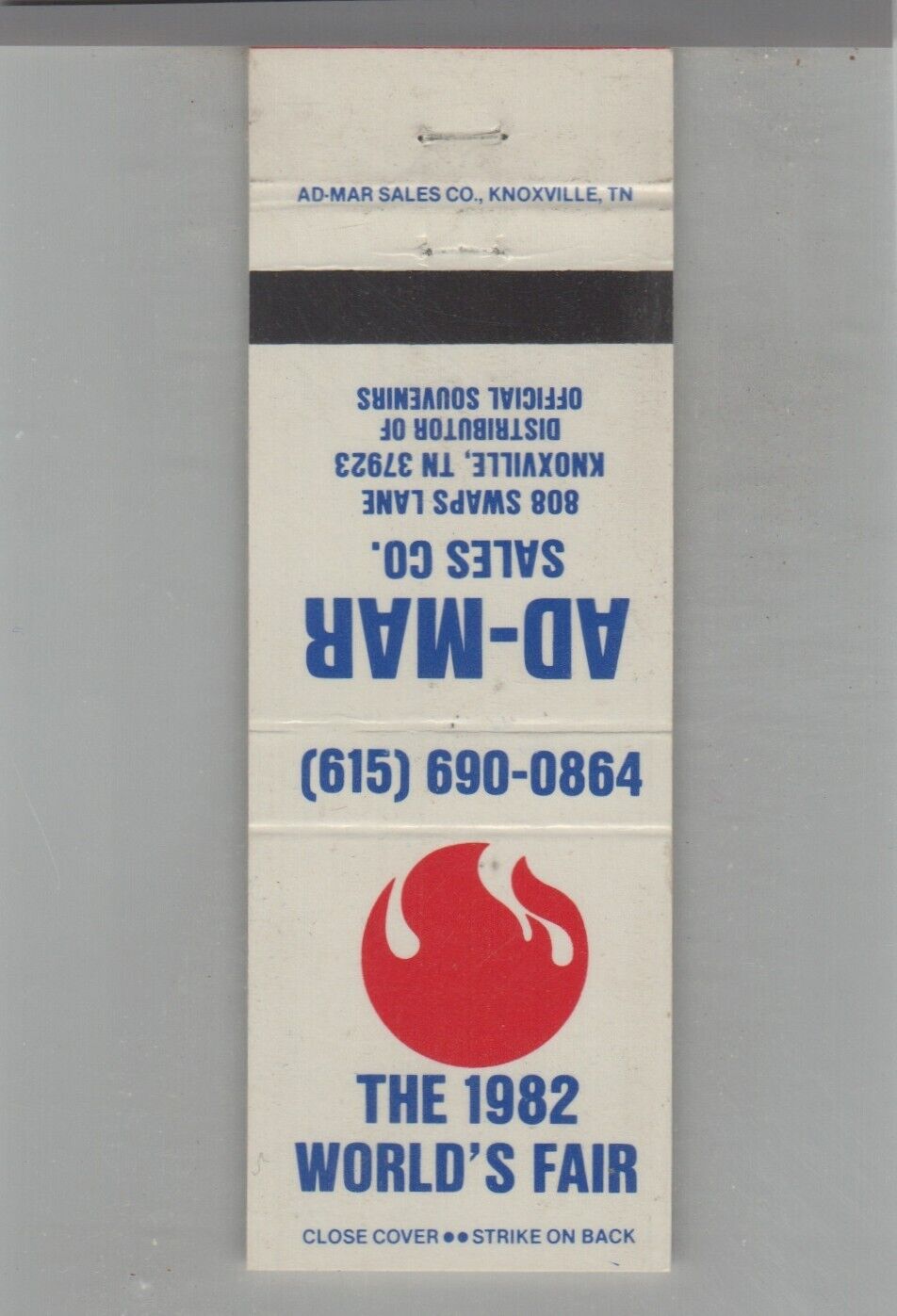 Matchbook Cover The 1982 World\'s Fair Knoxville, TN
