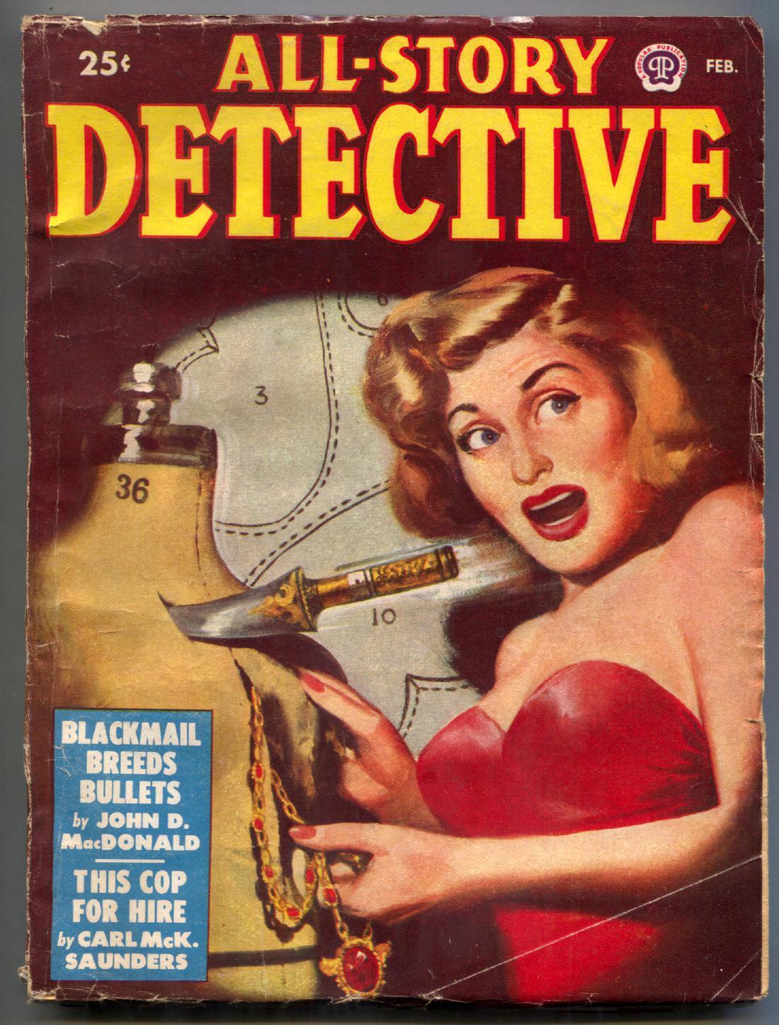 PULP:  All-Story Detective Pulp #1 February 1949- John D MacDonald