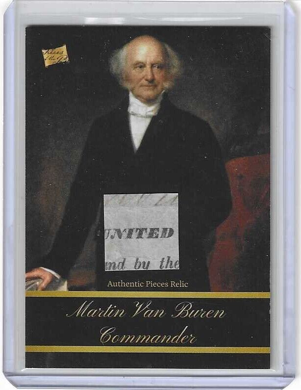 Martin Van Buren 2020 The Bar Pieces of the Past Series 1 Authentic Relic #20