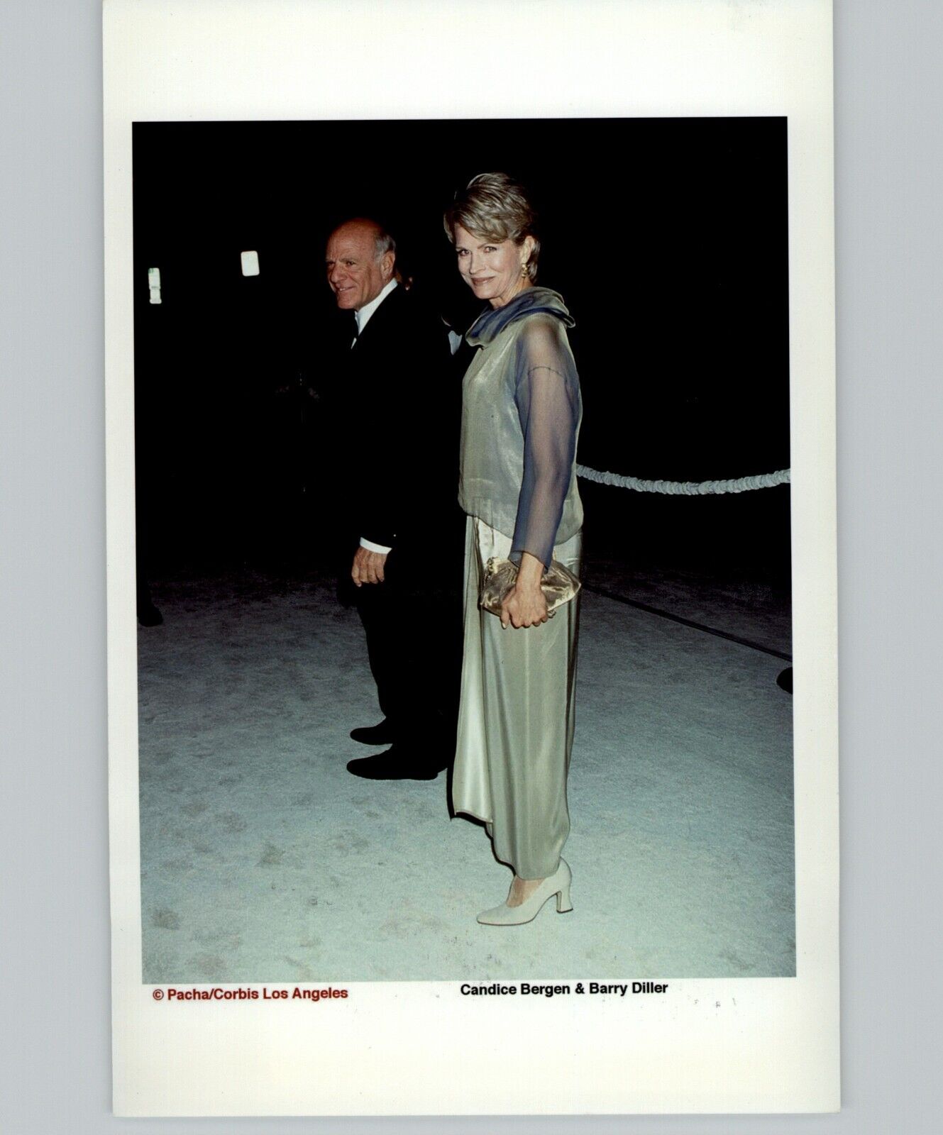 Candice Bergen & Barry Diller Red Carpet Press Photo Fundraiser 1998 LA