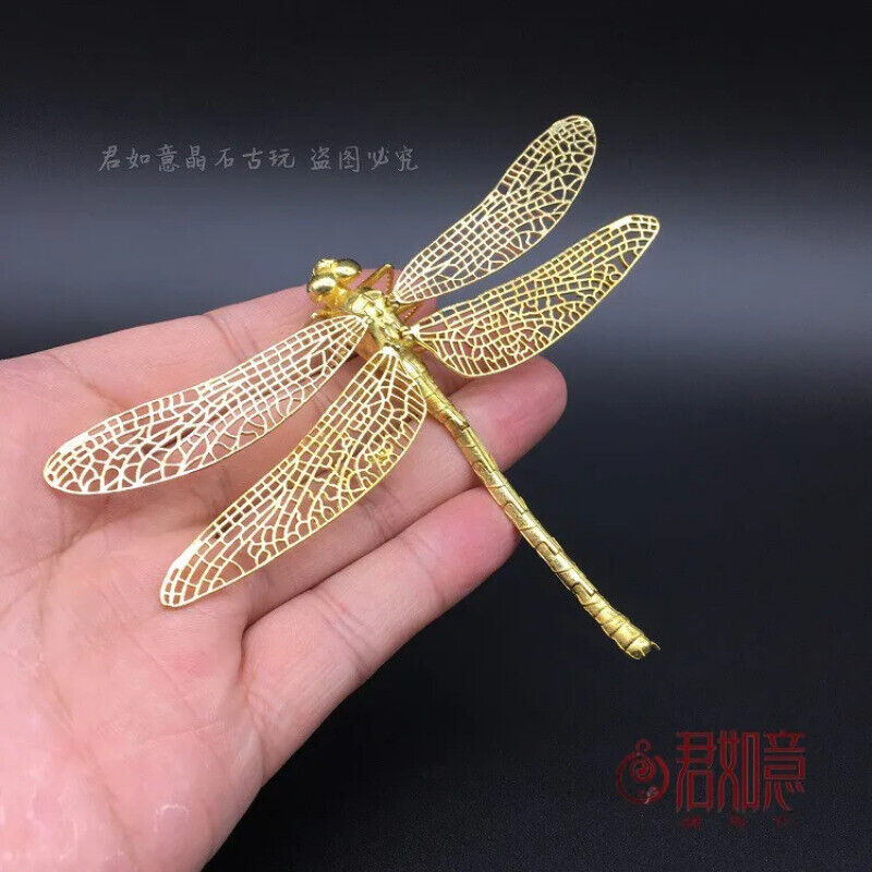 Exquisite Retro Gold-plated Dragonfly Ornament