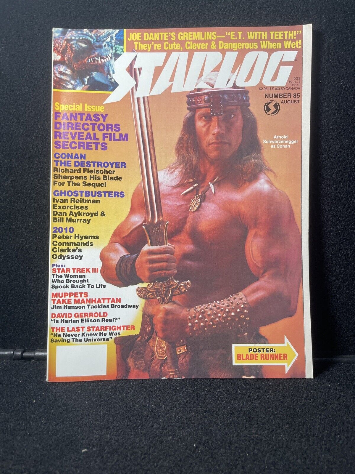STARLOG #85 - 1984 August Conan On Cover VINTAGE