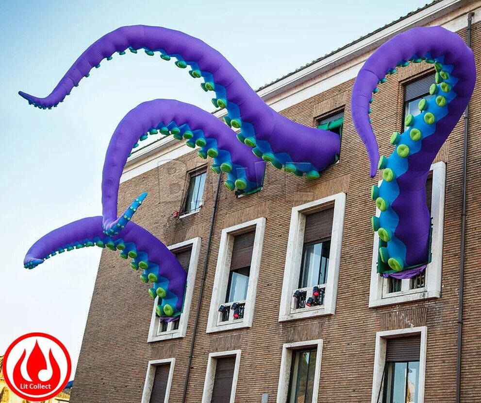1pcs super giant Octopus Tentacles Inflatable Octopus arm Halloween Decoration