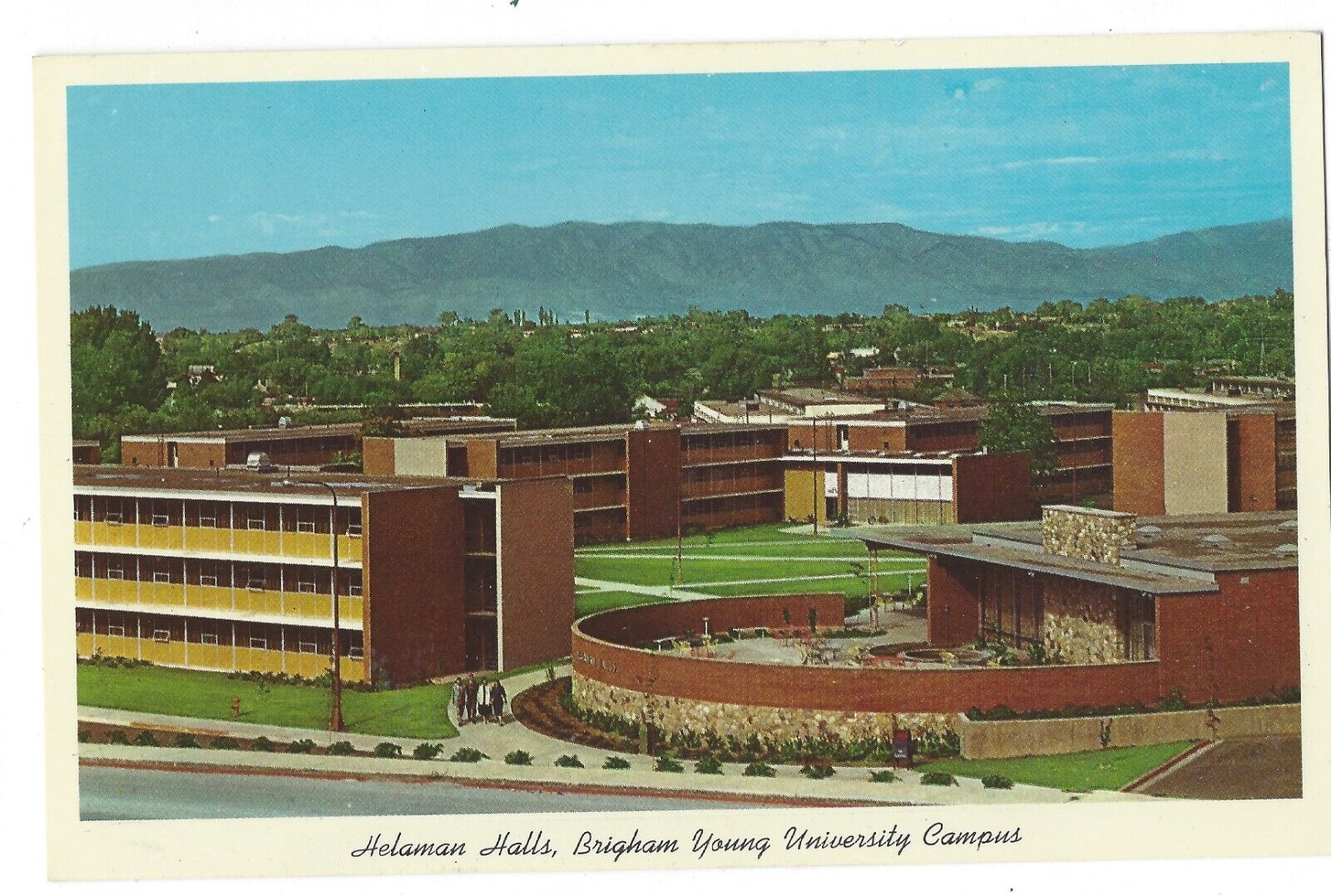 HELAMAN HALLS, Brigham Young University, Provo, Utah, c1950\'s-60\'s Postcard