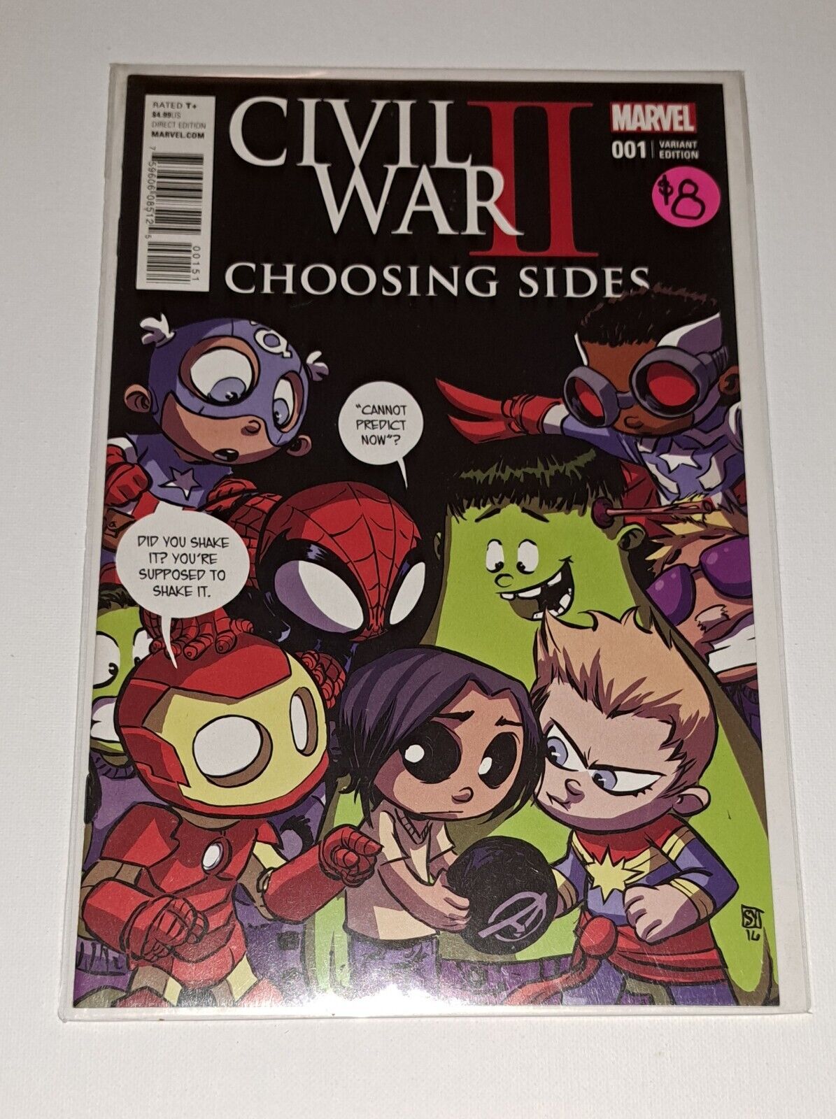 Civil War II: Choosing Sides #1 Skottie Young Variant Cover Marvel NM MCU Key