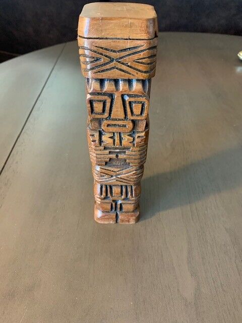 Vintage South American Totem - Small Figure - Totem - Tiki - Lightwood - Folk Ar