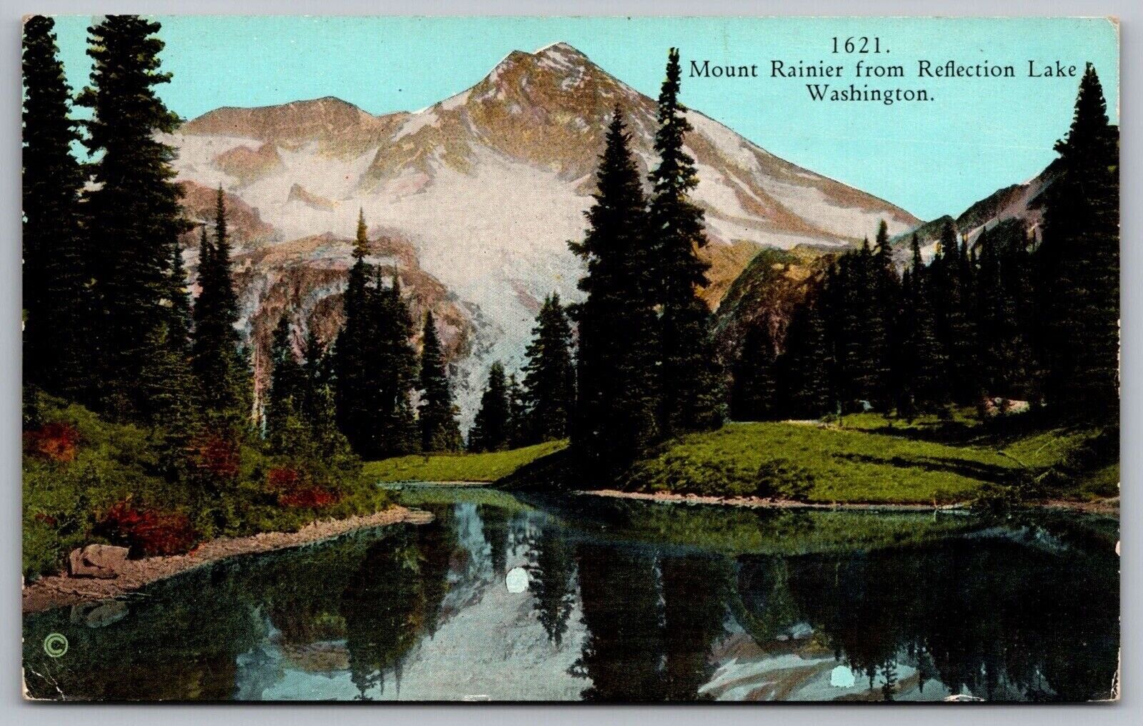 Mount Rainier Reflection Lake Washington Reflection Postcard