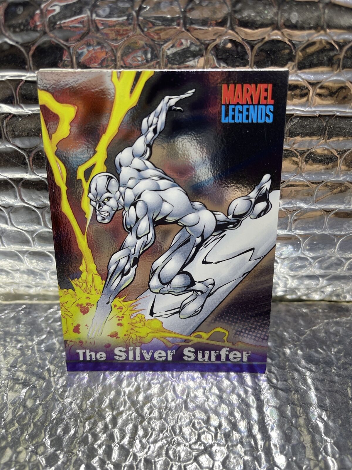 2001 Topps Marvel Legends Silver Surfer #33 Near Mint Very Rare Foil