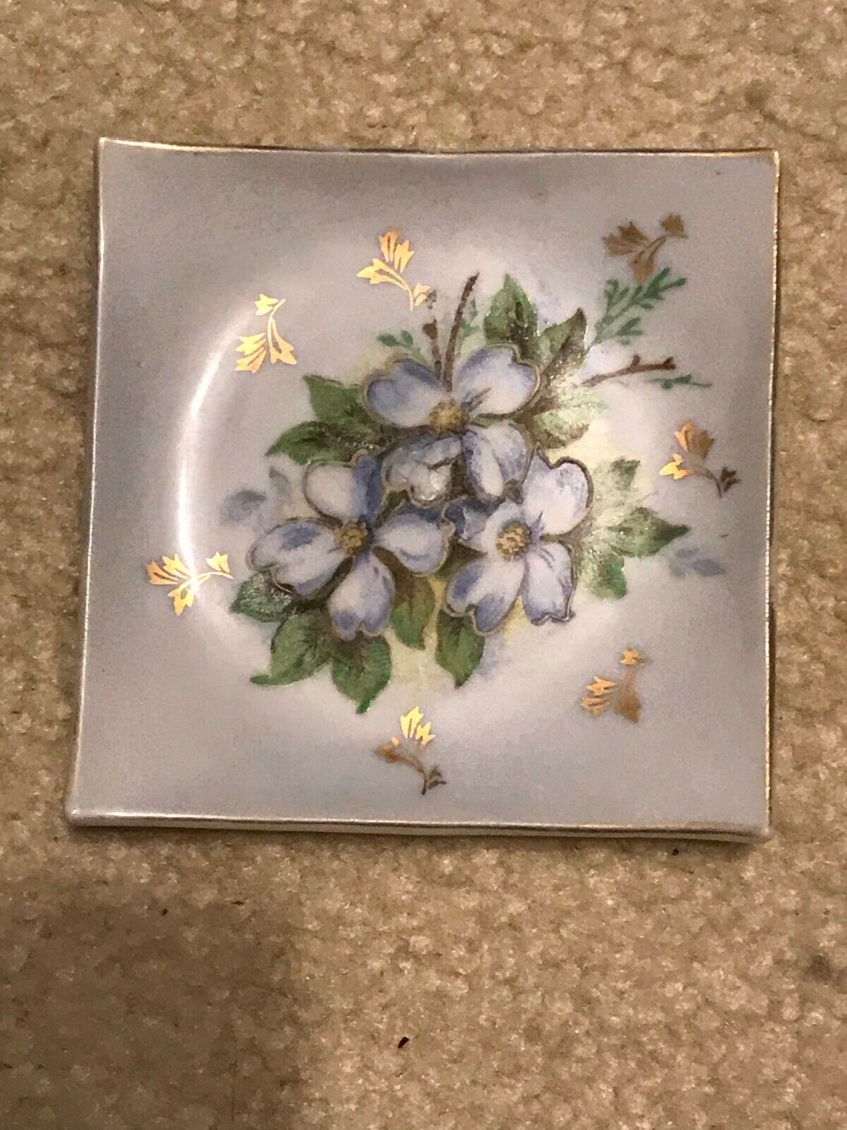 Small Limoges  French Square porcelain Plate/Dish -3-5/8\