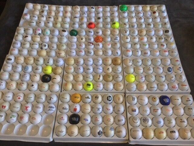 RUM: WORLDS LARGEST & MOST COMPLETE GOLF BALL COLLECTION 36 BALLS TOTAL