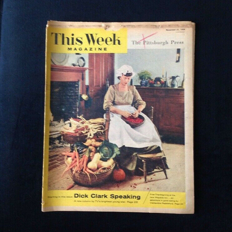 THIS WEEK Magazine - November 23, 1958 - Dick Clark, Grace Kelly, Prince Albert