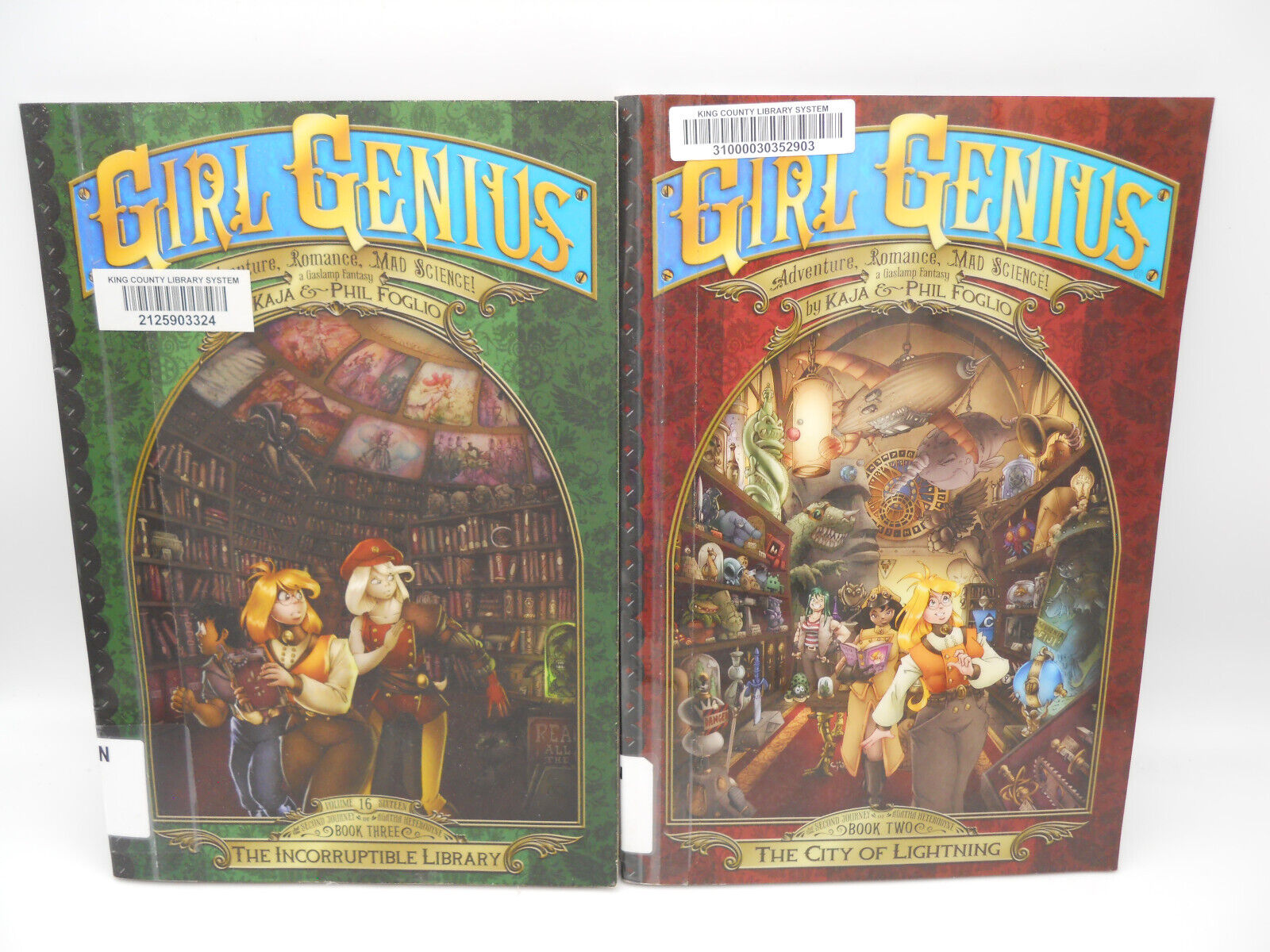 Girl Genius Second Journey Agatha Heterodyne Volume 2 & 3 Lot 2 Graphic Novels