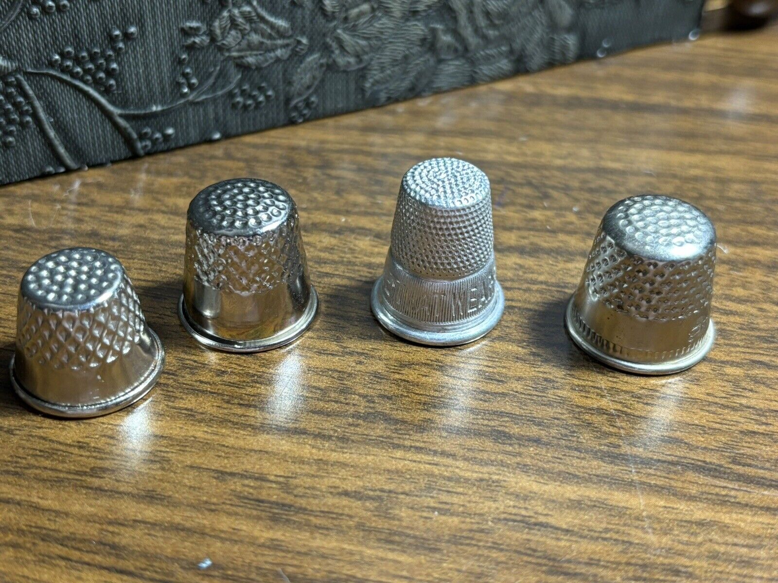 Lot of 4 Metal vintage THIMBLES...some marked