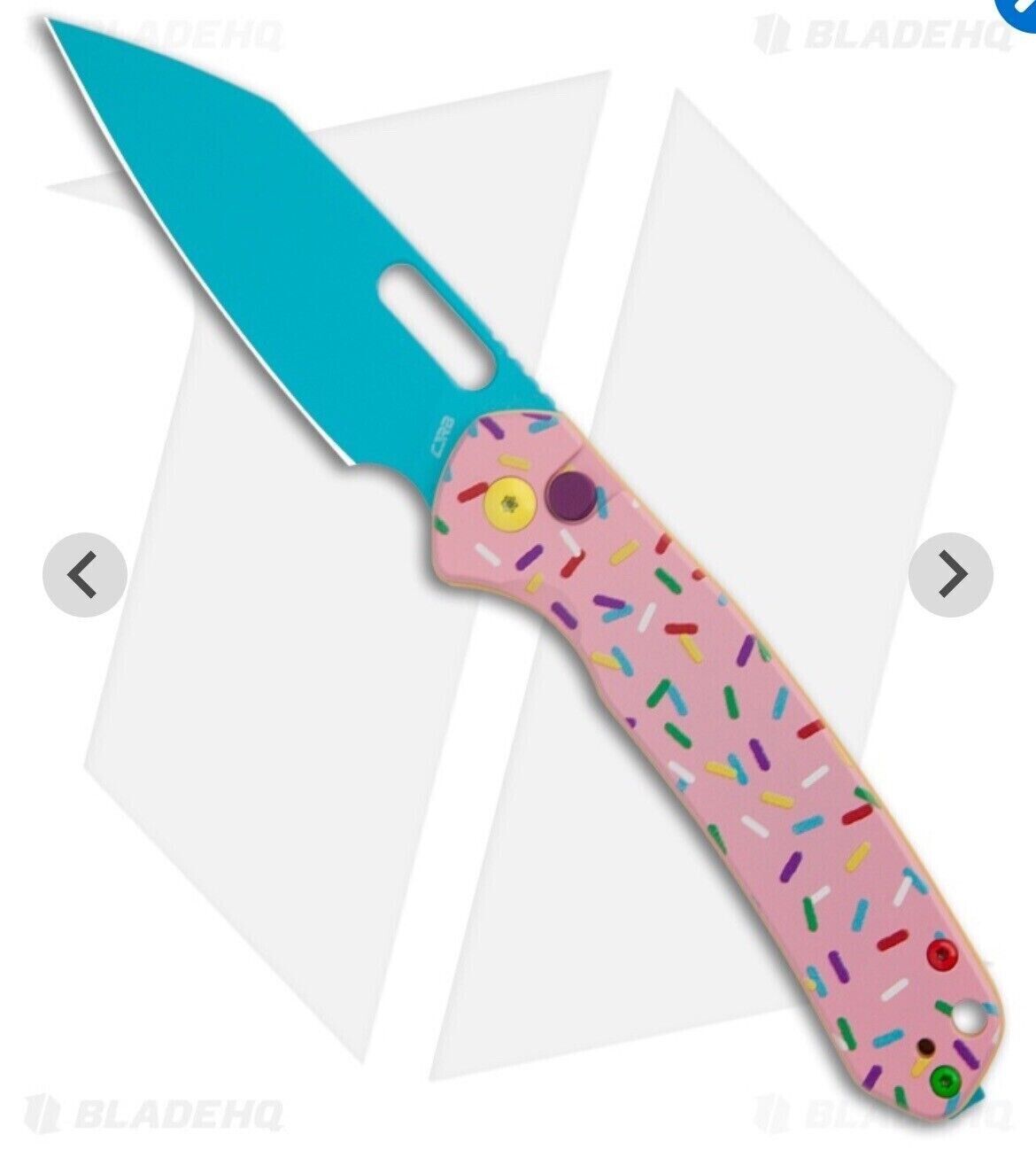 CJRB Cutlery Pyrite-Alt Dessert Warrior® Wharncliffe Knife Pink (3.1\