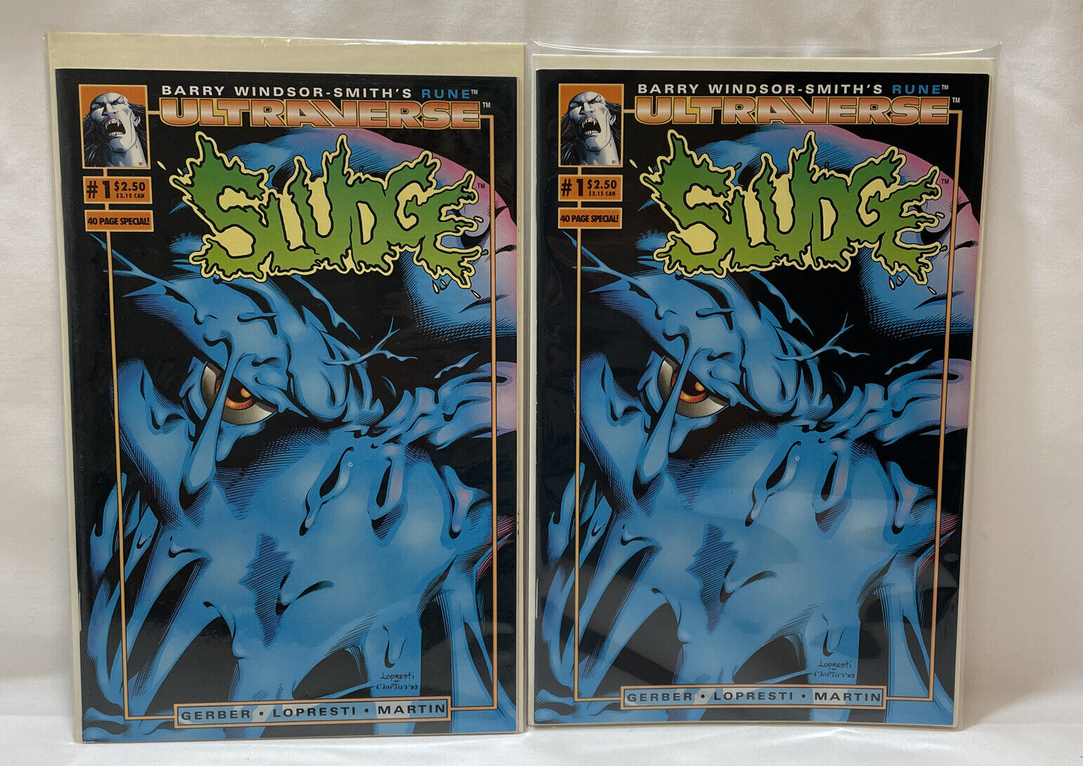 Sludge Vol 1 # 1 X 2 October 1993 Ultraverse, Malibu Comics