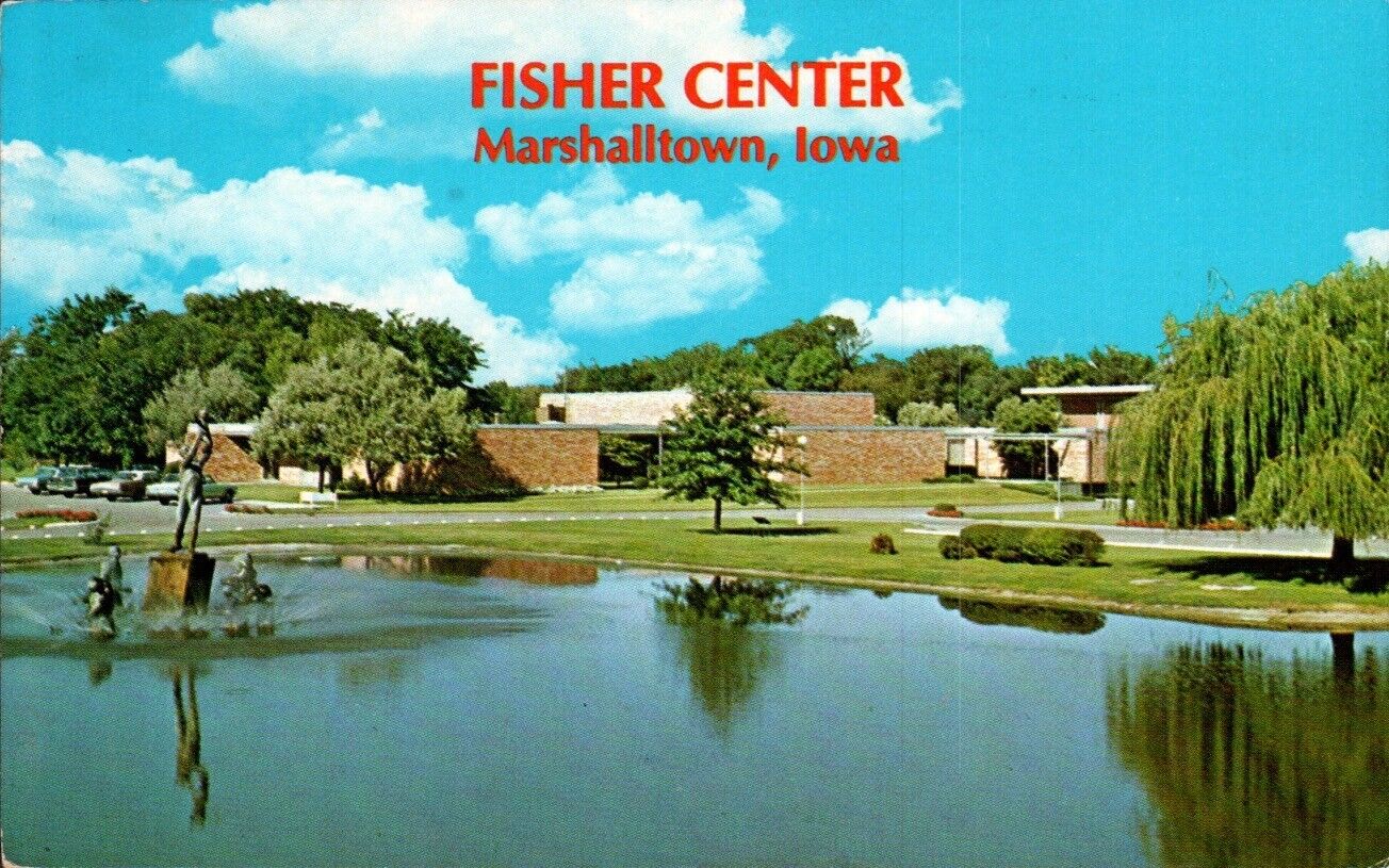Fisher Center Marshalltown Iowa Chrome pre-1980 Postcard Unposted