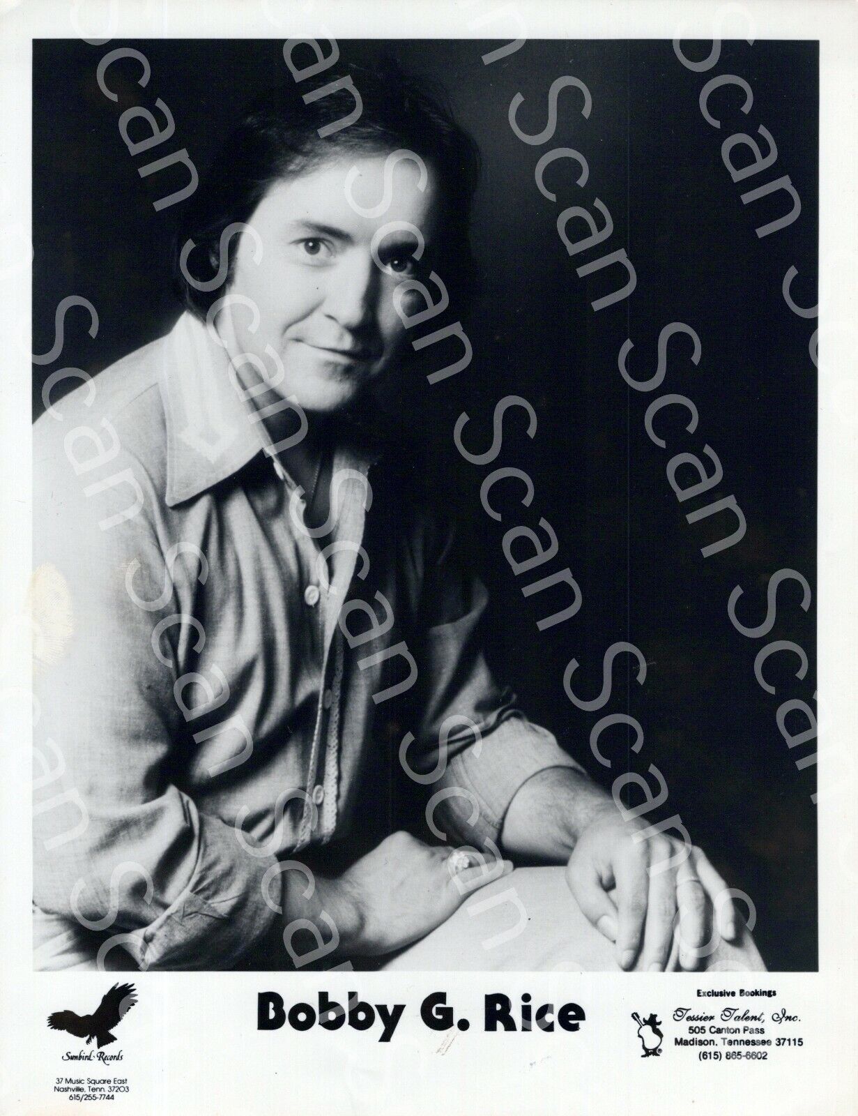 Bobby G Rice  VINTAGE 8x10 Press Photo Country Music  1