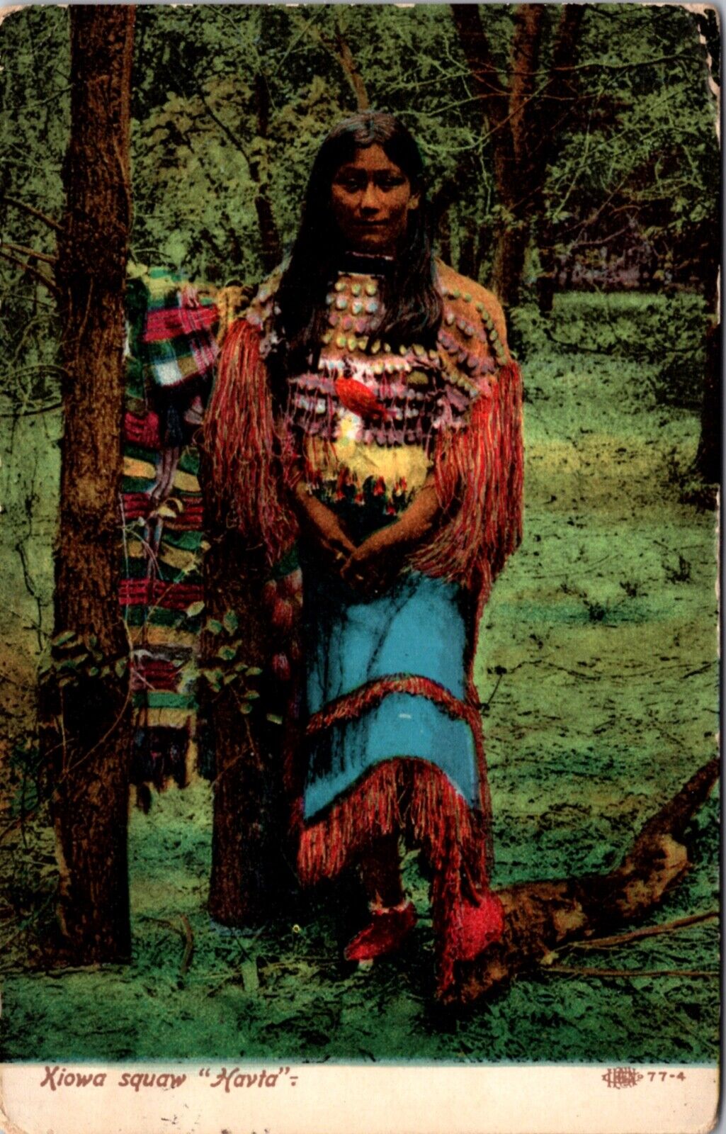 Postcard Kiowa Squaw Havta