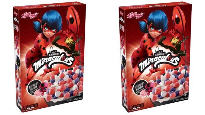 2 Full Boxes of Kellogg's Miraculous Tales of Ladybug And Cat noir Cereal