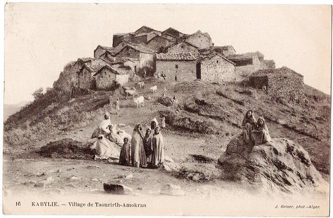 PC Algeria, Kabylie,Village de Taourirth-Amokran~1914 to New York  VG
