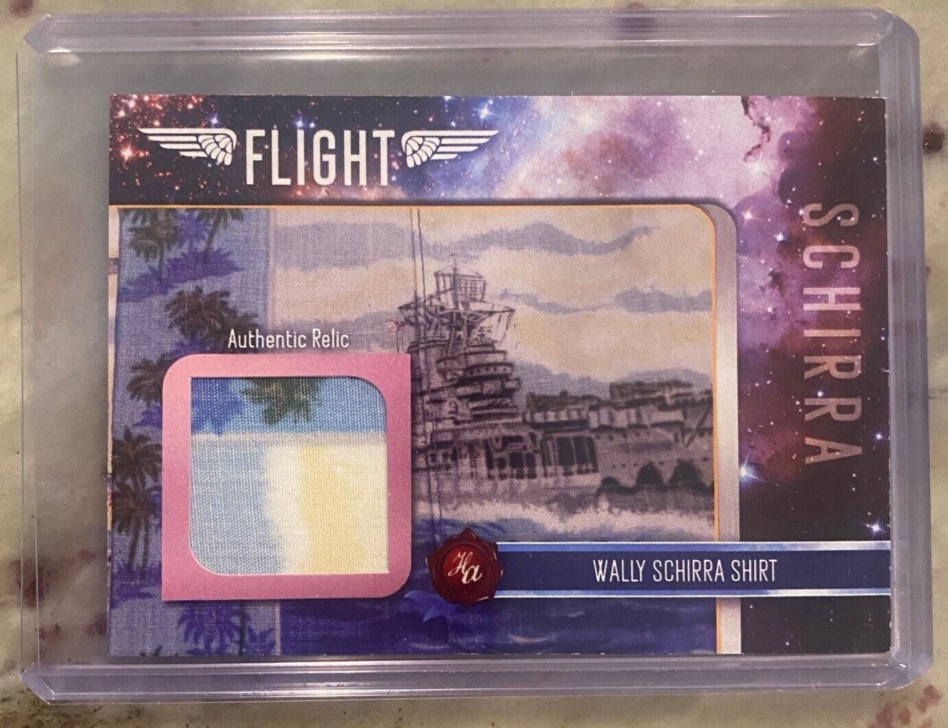 2023 Historic Autograph & Card Co. Flight Series Wally Schirra Authentic Relic
