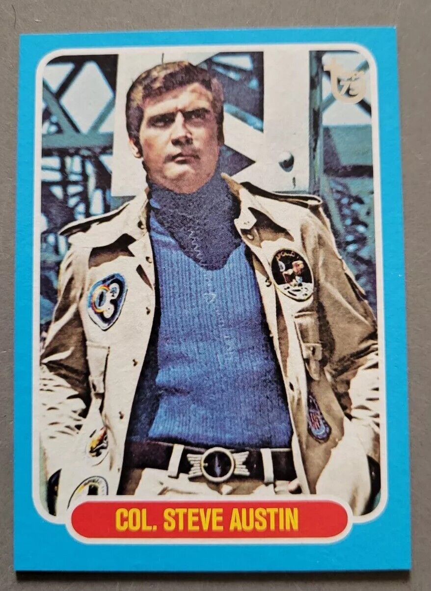 2013 Topps 75th Anniversary Test Issue Subset Card #6 The Six Million Dollar Man