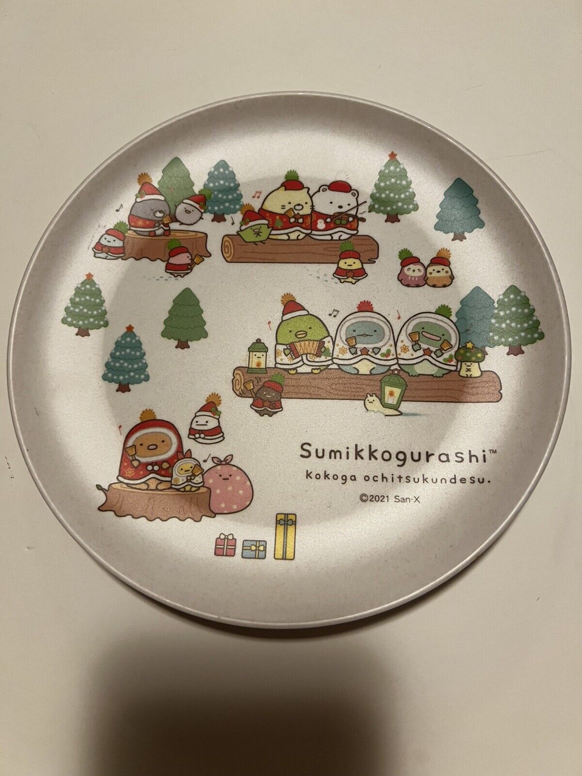 San-X Summiko Gurashi Christmas Plate bamboo plate sokawaii box