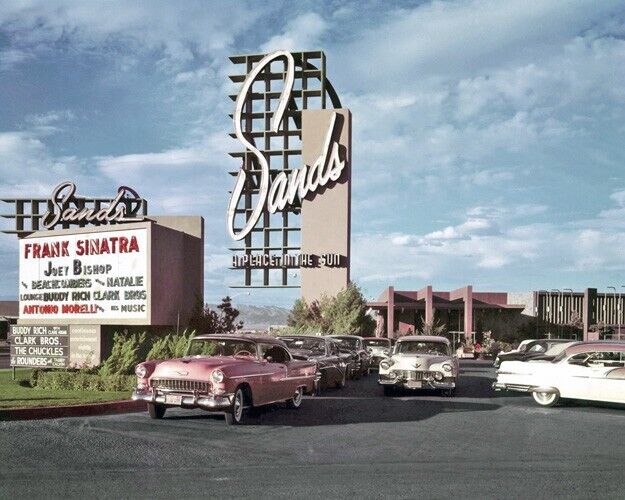 1959 SANDS HOTEL CASINO LAS VEGAS Glossy 8x10 Photo Print Frank Sinatra Poster